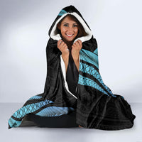 Turquoise Polynesia Easter Day Hooded Blanket Eggs With Bunny Polynesian Pattern LT14 - Polynesian Pride