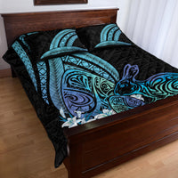 Turquoise Polynesia Easter Day Quilt Bed Set Eggs With Bunny Polynesian Pattern LT14 - Polynesian Pride
