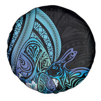 Turquoise Polynesia Easter Day Spare Tire Cover Eggs With Bunny Polynesian Pattern LT14 - Polynesian Pride