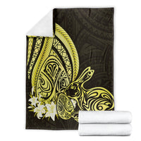 Yellow Polynesia Easter Day Blanket Eggs With Bunny Polynesian Pattern LT14 - Polynesian Pride