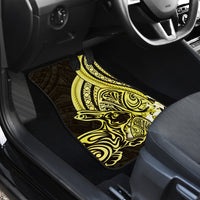 Yellow Polynesia Easter Day Car Mats Eggs With Bunny Polynesian Pattern LT14 - Polynesian Pride