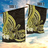Yellow Polynesia Easter Day Garden Flag Eggs With Bunny Polynesian Pattern LT14 - Polynesian Pride