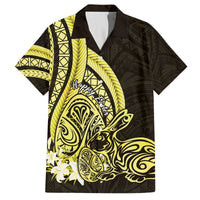 Yellow Polynesia Easter Day Hawaiian Shirt Eggs With Bunny Polynesian Pattern LT14 Yellow - Polynesian Pride