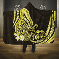 Yellow Polynesia Easter Day Hooded Blanket Eggs With Bunny Polynesian Pattern LT14 One Size Yellow - Polynesian Pride
