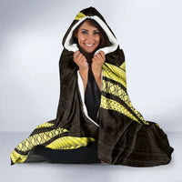 Yellow Polynesia Easter Day Hooded Blanket Eggs With Bunny Polynesian Pattern LT14 - Polynesian Pride