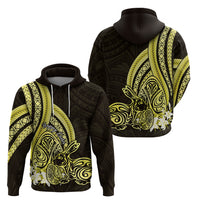 Yellow Polynesia Easter Day Hoodie Eggs With Bunny Polynesian Pattern LT14 - Polynesian Pride