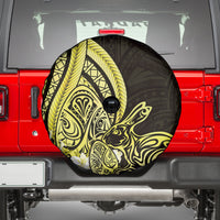 Yellow Polynesia Easter Day Spare Tire Cover Eggs With Bunny Polynesian Pattern LT14 - Polynesian Pride