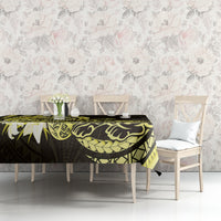 Yellow Polynesia Easter Day Tablecloth Eggs With Bunny Polynesian Pattern LT14 - Polynesian Pride