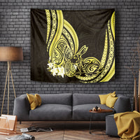 Yellow Polynesia Easter Day Tapestry Eggs With Bunny Polynesian Pattern LT14 - Polynesian Pride