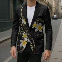 Polynesia Tattoo With Plumeria Blazer Elegant Vibes LT14 - Polynesian Pride