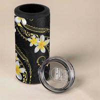 Polynesia Tattoo With Plumeria 4 in 1 Can Cooler Tumbler Elegant Vibes LT14 - Polynesian Pride