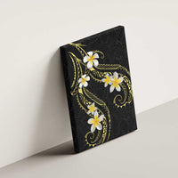 Polynesia Tattoo With Plumeria Canvas Wall Art Elegant Vibes LT14 - Polynesian Pride