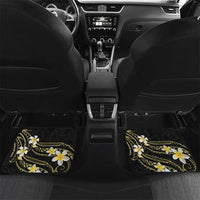 Polynesia Tattoo With Plumeria Car Mats Elegant Vibes LT14 Set 2pcs - Back Black - Polynesian Pride