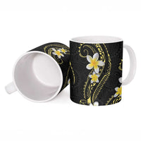 Polynesia Tattoo With Plumeria Ceramic Mug Elegant Vibes LT14 - Polynesian Pride