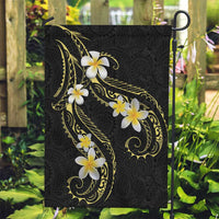 Polynesia Tattoo With Plumeria Garden Flag Elegant Vibes LT14 Garden Flag Black - Polynesian Pride