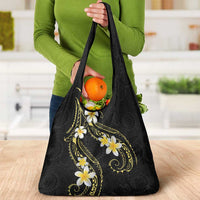 Polynesia Tattoo With Plumeria Grocery Bag Elegant Vibes LT14 - Polynesian Pride