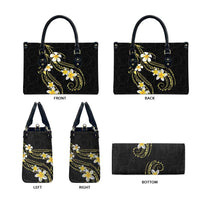 Polynesia Tattoo With Plumeria Leather Bag Elegant Vibes LT14 - Polynesian Pride