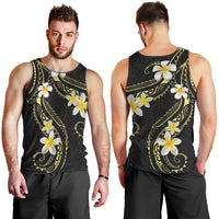 Polynesia Tattoo With Plumeria Men Tank Top Elegant Vibes LT14 - Polynesian Pride