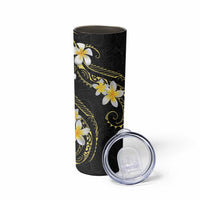 Polynesia Tattoo With Plumeria Skinny Tumbler Elegant Vibes LT14 - Polynesian Pride