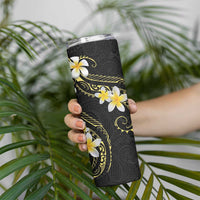 Polynesia Tattoo With Plumeria Skinny Tumbler Elegant Vibes LT14 - Polynesian Pride