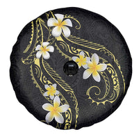 Polynesia Tattoo With Plumeria Spare Tire Cover Elegant Vibes LT14 - Polynesian Pride