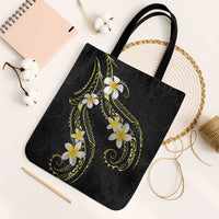 Polynesia Tattoo With Plumeria Tote Bag Elegant Vibes LT14 Black Strap One Size Black - Polynesian Pride