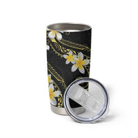 Polynesia Tattoo With Plumeria Tumbler Cup Elegant Vibes LT14 - Polynesian Pride