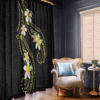 Polynesia Tattoo With Plumeria Window Curtain Elegant Vibes LT14 - Polynesian Pride