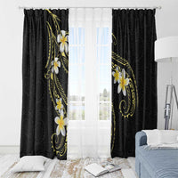 Polynesia Tattoo With Plumeria Window Curtain Elegant Vibes LT14 - Polynesian Pride