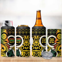 Vanuatu 1980 4 in 1 Can Cooler Tumbler Ni-Van Tamtam Sand Drawing Pattern LT14 - Polynesian Pride
