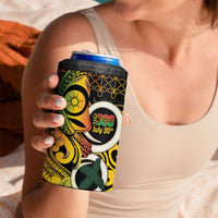 Vanuatu 1980 4 in 1 Can Cooler Tumbler Ni-Van Tamtam Sand Drawing Pattern LT14 - Polynesian Pride