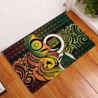 Vanuatu 1980 Rubber Doormat Ni-Van Tamtam Sand Drawing Pattern LT14 - Polynesian Pride
