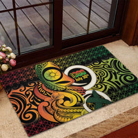 Vanuatu 1980 Rubber Doormat Ni-Van Tamtam Sand Drawing Pattern LT14 - Polynesian Pride