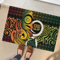 Vanuatu 1980 Rubber Doormat Ni-Van Tamtam Sand Drawing Pattern LT14 - Polynesian Pride