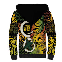 Vanuatu 1980 Sherpa Hoodie Ni-Van Tamtam Sand Drawing Pattern LT14 - Polynesian Pride