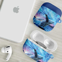 New Zealand Matariki Humpback Whale AirPods Case Paikea Maori New Year Blue Galaxy LT14 - Polynesian Pride