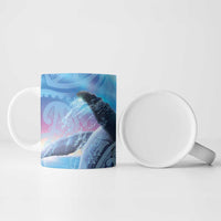New Zealand Matariki Humpback Whale Ceramic Mug Paikea Maori New Year Blue Galaxy LT14 - Polynesian Pride