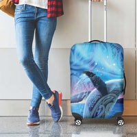 New Zealand Matariki Humpback Whale Luggage Cover Paikea Maori New Year Blue Galaxy