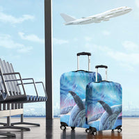 New Zealand Matariki Humpback Whale Luggage Cover Paikea Maori New Year Blue Galaxy