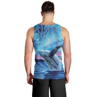 New Zealand Matariki Humpback Whale Men Tank Top Paikea Maori New Year Blue Galaxy LT14 - Polynesian Pride