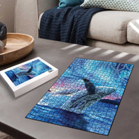New Zealand Matariki Humpback Whale Puzzle Paikea Maori New Year Blue Galaxy LT14 - Polynesian Pride