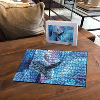 New Zealand Matariki Humpback Whale Puzzle Paikea Maori New Year Blue Galaxy LT14 - Polynesian Pride