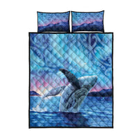 New Zealand Matariki Humpback Whale Quilt Bed Set Paikea Maori New Year Blue Galaxy LT14 - Polynesian Pride