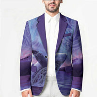 New Zealand Matariki Humpback Whale Blazer Paikea Maori New Year Purple Galaxy LT14 - Polynesian Pride
