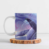 New Zealand Matariki Humpback Whale Ceramic Mug Paikea Maori New Year Purple Galaxy LT14 Purple - Polynesian Pride