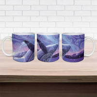 New Zealand Matariki Humpback Whale Ceramic Mug Paikea Maori New Year Purple Galaxy LT14 - Polynesian Pride