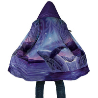 New Zealand Matariki Humpback Whale Cloak Paikea Maori New Year Purple Galaxy LT14 Unisex Purple - Polynesian Pride