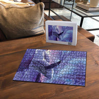 New Zealand Matariki Humpback Whale Puzzle Paikea Maori New Year Purple Galaxy LT14 - Polynesian Pride