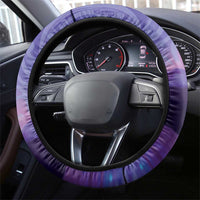 New Zealand Matariki Humpback Whale Steering Wheel Cover Paikea Maori New Year Purple Galaxy