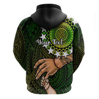 Custom Father Day Cook Islands Hoodie I Love You Dad Kuki Airani Turtle Pattern LT14 - Polynesian Pride